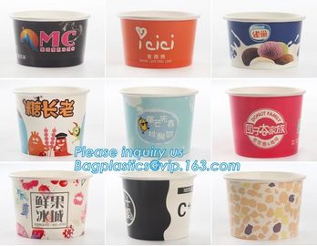 Food grade standard icecream paper cups for European and American market,custom logo printed disposable icecream scround supplier