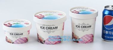 Own Logo Disposable Paper Icecream Ice Cream Cup,Disposable Plastic Cold Drink Icecream Pearl Milk Tea Cup bagease pack supplier