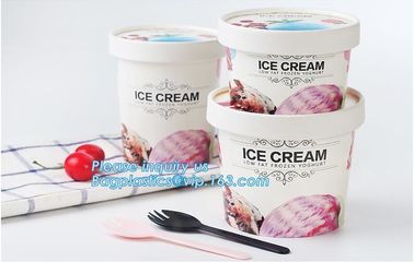 Own Logo Disposable Paper Icecream Ice Cream Cup,Disposable Plastic Cold Drink Icecream Pearl Milk Tea Cup bagease pack supplier