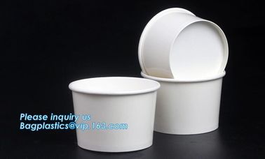 take away 8oz 4oz 7oz icecream cups with 95mm dome lids,12oz Eco-friendly recycled ice cream paper cup with lid spoon supplier