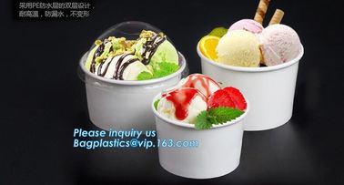 take away 8oz 4oz 7oz icecream cups with 95mm dome lids,12oz Eco-friendly recycled ice cream paper cup with lid spoon supplier