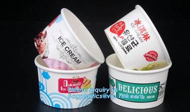 Customized compostable biodegradable 12 oz dessert icecream ice cream cup with lid for ice cream icecream bagease packa supplier