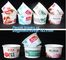 Customized compostable biodegradable 12 oz dessert icecream ice cream cup with lid for ice cream icecream bagease packa supplier