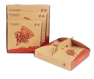 Paper pizza slice box with customer printing,pizza slice box,triangle food container,Corrugated Cardboard Recycle Pizza supplier