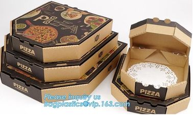 Wholesale Custom Printed Corrugated Cardboard Recycle Paper Pizza Box Manufacturer,Foldable Flat Packing Blank Craft Pac supplier