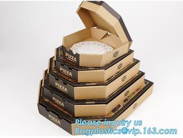 Wholesale Custom Printed Corrugated Cardboard Recycle Paper Pizza Box Manufacturer,Foldable Flat Packing Blank Craft Pac supplier