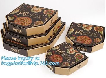 Wholesale Custom Printed Corrugated Cardboard Recycle Paper Pizza Box Manufacturer,Foldable Flat Packing Blank Craft Pac supplier