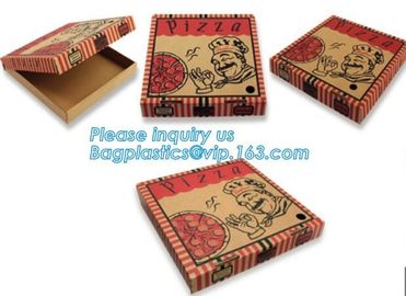 Cheap White Kraft Paper Pizza Packing Box,Customized Color printed white card paper pizza boxes,rectangular pizza boxes supplier