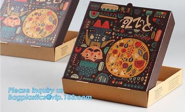 Cheap White Kraft Paper Pizza Packing Box,Customized Color printed white card paper pizza boxes,rectangular pizza boxes supplier