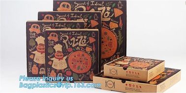 Cheap White Kraft Paper Pizza Packing Box,Customized Color printed white card paper pizza boxes,rectangular pizza boxes supplier