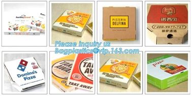 Cheap White Kraft Paper Pizza Packing Box,Customized Color printed white card paper pizza boxes,rectangular pizza boxes supplier