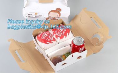 Hot Product Custom Printing Paper Cake Box ,High Quality Handle Pizza Boxes,Logo printed paper pizza packing box in chea supplier