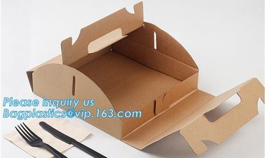 Hot Product Custom Printing Paper Cake Box ,High Quality Handle Pizza Boxes,Logo printed paper pizza packing box in chea supplier