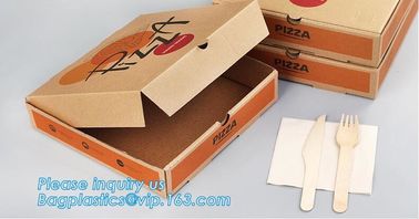 Custom Pizza Packing Paper Box Corrugated With Different Size,Recycle Paper Simple Pizza Package Lunch Box bagease pac supplier