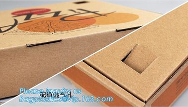 Custom Pizza Packing Paper Box Corrugated With Different Size,Recycle Paper Simple Pizza Package Lunch Box bagease pac supplier