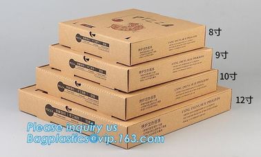 Custom Pizza Packing Paper Box Corrugated With Different Size,Recycle Paper Simple Pizza Package Lunch Box bagease pac supplier