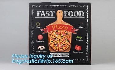 Custom craft paper corrugated pizza box folding box,lunch food packaging box pizza custom kraft paper boxes bagease pack supplier