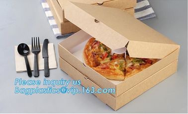 Custom Logo Printed Reusable Corrugated Packing Mail 12 Inch Pizza Box，Custom paper black pizza box，round 6 inch 8inch 1 supplier