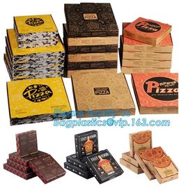 9 Inch Cheap Food Grade Customized Black Corrugated Paperboard Pizza Box,Printed Corrugated Cardboard Paper Pizza Box supplier