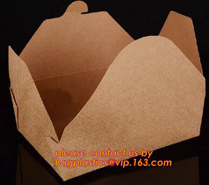 China suppliers wholesale custom disposable food grade kraft packaging paper lunch box for salad food bagease bagplastic supplier