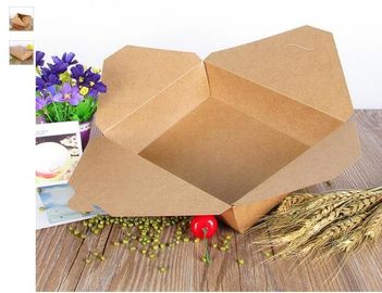 China Wholesale Disposable Take Away Kraft Paper Lunch Box/Paper food Container,disposable kraft paper lunch box,food pa supplier