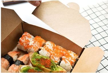 Kraft Paper Lunch Box Disposable Salad Box Food takeaway Packaging Box,supply brown kraft paper lunch box with clear win supplier