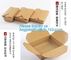 New Brown Kraft Takeaway Lunch Box Paper Folding Lunch Box Disposable Food Container Biodegradable Packaging Paper Box supplier