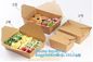 New Brown Kraft Takeaway Lunch Box Paper Folding Lunch Box Disposable Food Container Biodegradable Packaging Paper Box supplier