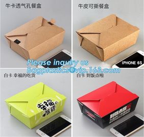 Custom Disposable Brown Food Packaging Container Kraft Paper Take Out Lunch Boxes,design disposable food takeaway kraft supplier