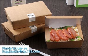 Custom Wholesale Recyclable Packaging Food Kraft Paper Lunch Corrugated Box,premium food box paper folding lunch box bro supplier