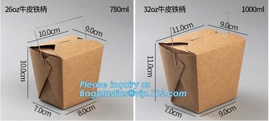 Disposable paper packaging take away lunch box_Wholesale fast food Kraft Paper Box_ custom logo print fast food packagin supplier