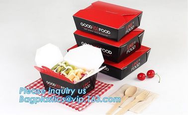 High Quality Disposable Food Grade Take Away Kraft Paper Lunch Box with Window M Size,paper box fast food box,food paper supplier