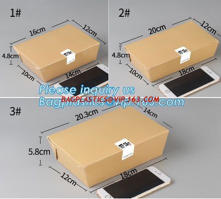 Wholesale disposable takeout food packaging kraft paper lunch box,recycle custom printed disposable quick kraft lunch pa supplier