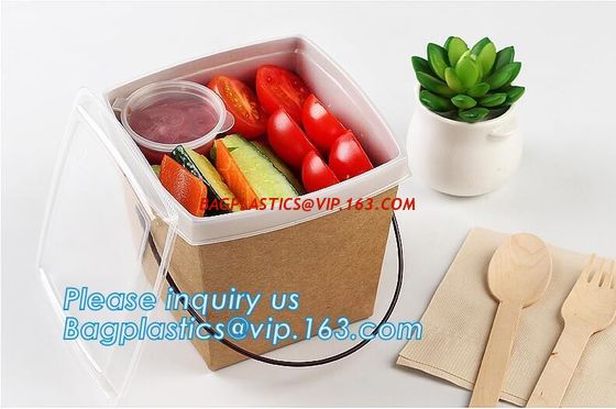 Wholesale design disposable food packaging kraft paper lunch box for food,disposable takeout food packaging kraft paper supplier
