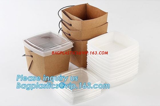 Wholesale design disposable food packaging kraft paper lunch box for food,disposable takeout food packaging kraft paper supplier