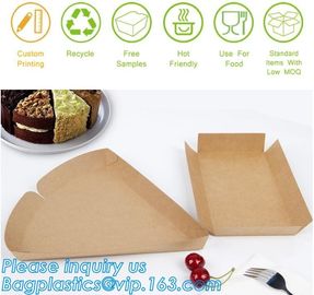 Kraft paper takeaway salad lunch box with customized size,disposable take away kraft paper lunch box/food container supplier