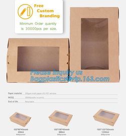 Wholesales custom rectangle die cut packaging lunch food kraft paper corrugated mailer box,Takeout Food Packaging Kraft supplier