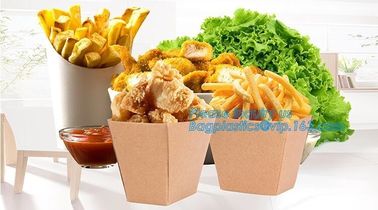 Custom Food Grade Paper Doughnet Box Wholesale,fast food take away paper box, custom printed food packaging bagease, pac supplier