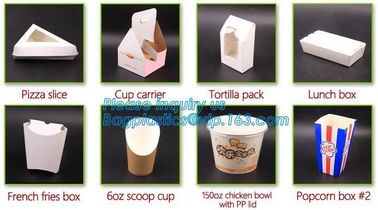 Custom Food Grade Paper Doughnet Box Wholesale,fast food take away paper box, custom printed food packaging bagease, pac supplier