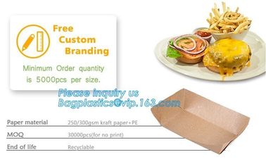 Take out Food Packing food containers Biodegradable Lunch Box Disposable Kraft Paper Box,brown kraft paper food box / Wh supplier