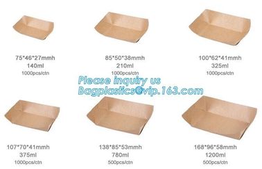 Take out Food Packing food containers Biodegradable Lunch Box Disposable Kraft Paper Box,brown kraft paper food box / Wh supplier