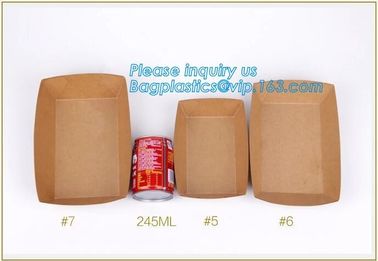 Take out Food Packing food containers Biodegradable Lunch Box Disposable Kraft Paper Box,brown kraft paper food box / Wh supplier