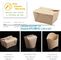 Customized kraft floding lunch takeaway packaging box,Kraft Paper Lunch Box Disposable Salad Box Food takeaway Packaging supplier