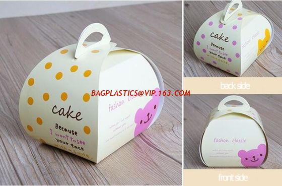 Cake Box Cake Packaging Container Food Paper Gift Box,Cheap Wholesale Custom Printed Matt Lamination Art Paper Cake Box supplier