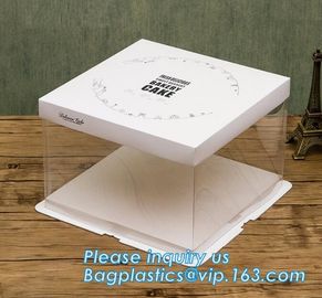 Cheap Custom Cupcake Handle Box Cake Boxes Wholesale,Take Away Birthday Cake Boxes Cardboard Boxes Cake Boxes bagplastic supplier