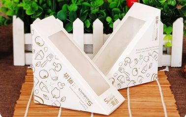 Wholesale large transparent windows birthday cupcake packaging paper cake box with handle,Cake Box Cake Packaging Contai supplier