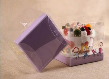 Inquiries For Free Samples Tall Clear Cake Box 12 Inch,Environmental PET decorative transparent plastic cake box with wh supplier