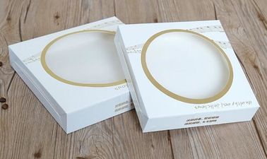 Kraft paper clear window biscuit / cookie / cake box,custom made fancy Luxury cardboard Coated paper cake box wholesale supplier