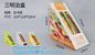 kraft paper sandwich box with window ,triangle sandwich box for packaging,Cardboard Box With Clear Window Burger Sandwic supplier