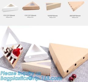 Wholesale custom Paper Cookies packing Cake Box with PVC window,Wholesale Plastic Square Birthday Wedding Packaging Clea supplier